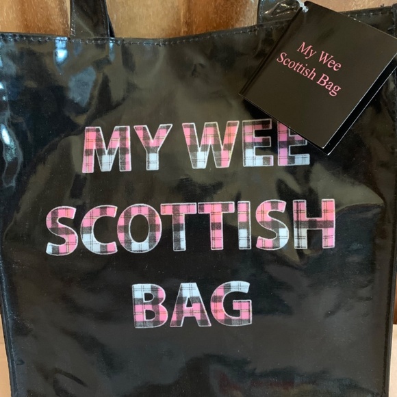 Black Tote Bag : My Wee Scottish Bag - Picture 2 of 9